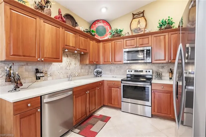Plenty of cabinet space in this spacious kitchen