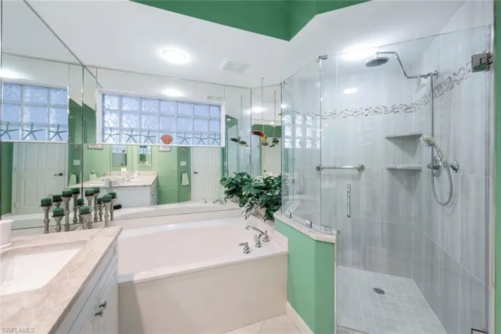 Primary Bath with Large Soaking Tub & Separate Shower