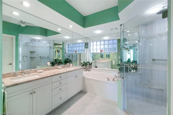 Primary Bath with Double Vanity