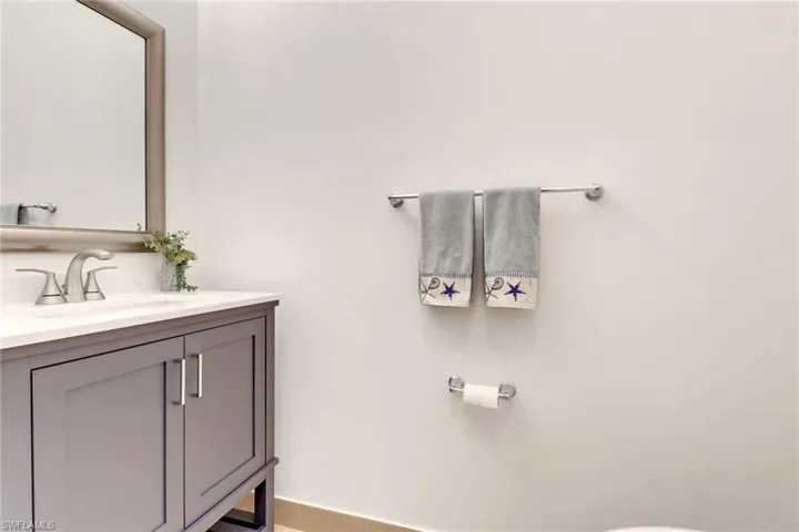 Bathroom featuring vanity