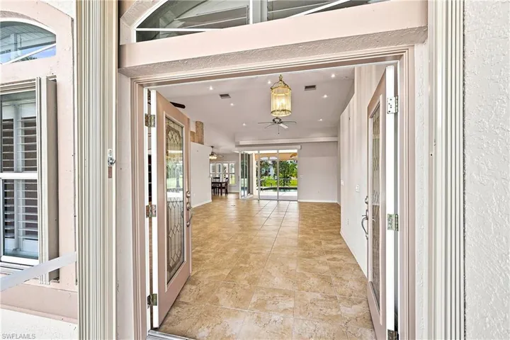 Elegant foyer opens to expansive great room