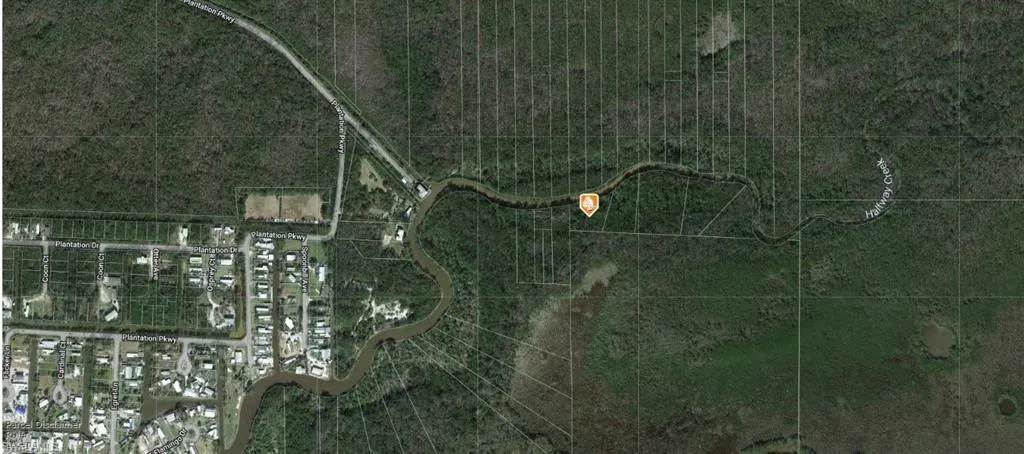 Aerial view of property's location