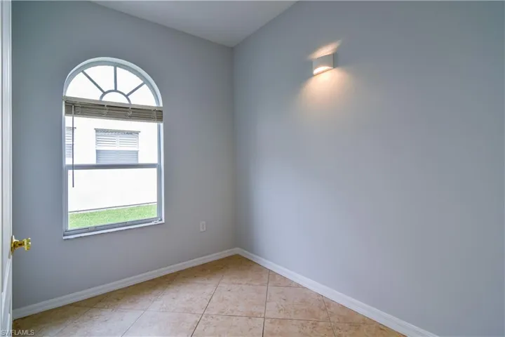 This is an additional space that may be used for storage, efficient home office or potentilly a closet to the Den to create a 4th Bedroom.