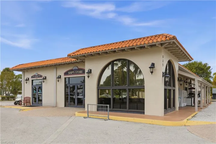 View of ship store within the marina for residents