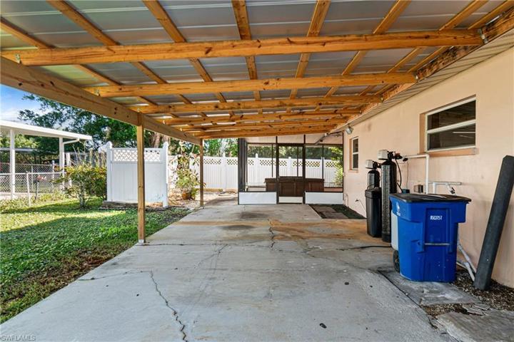 side covered parking / new well equipment