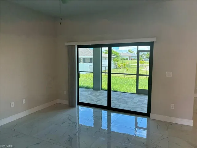 View of tiled empty room