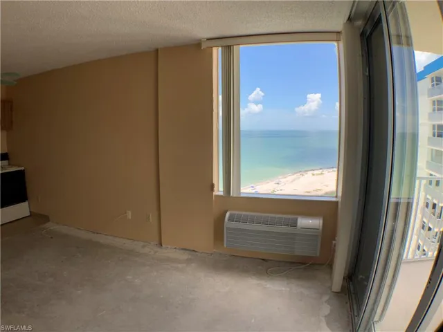 Water view, and NEW  AC wall unit sit on couch and enjoy the view