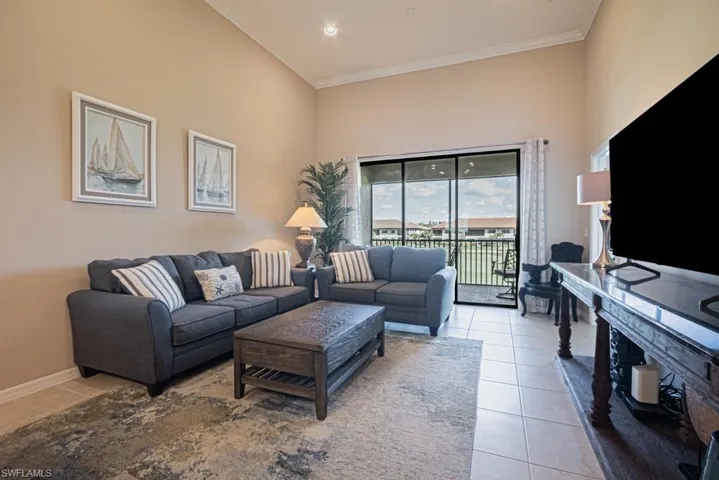 pacious great room with views to lanai.