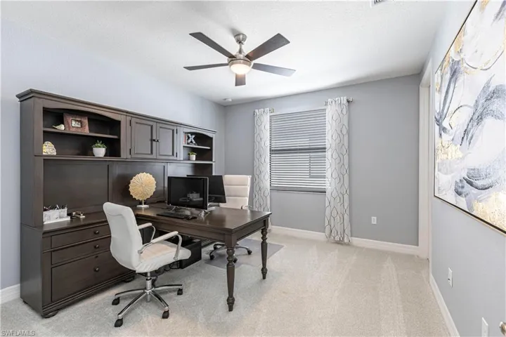 One of the 2nd floor bedrooms currently used as an office