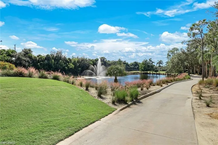 View of community featuring a water view