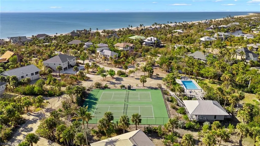 Drone / aerial view of a large body of water