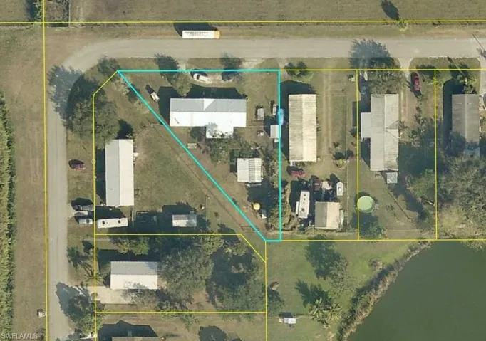 Aerial view of property's location