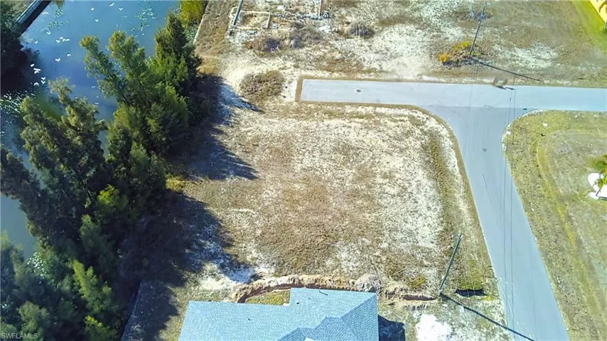 Drone / aerial view of a large body of water