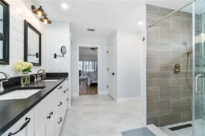 Oversized walk in shower