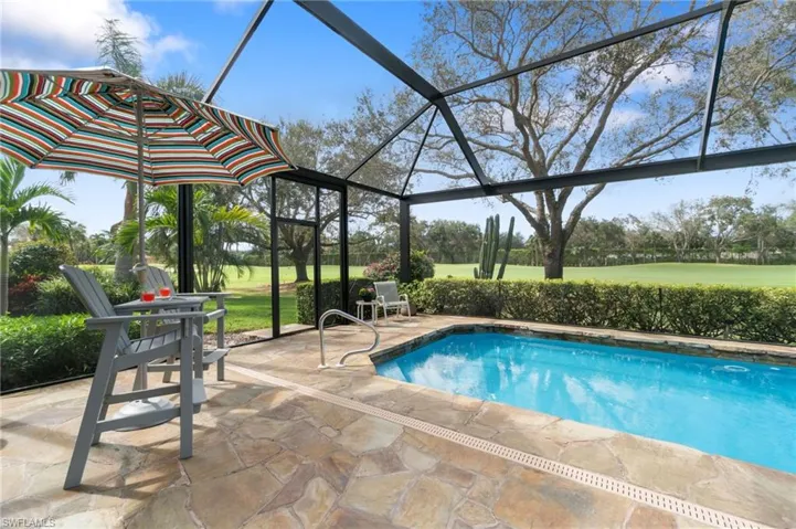 Take in the golf course view from the best seat in the house.