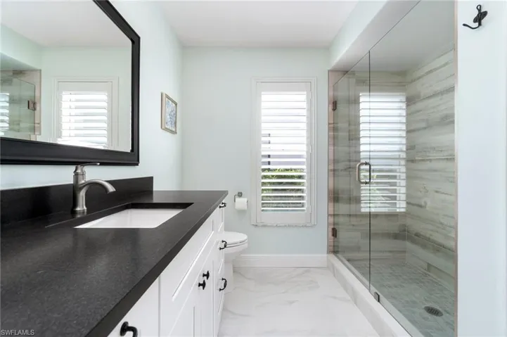 Guest bath with walk in shower