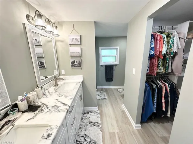 Master bath and closet
