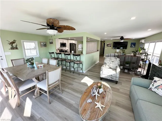 Dining and living area