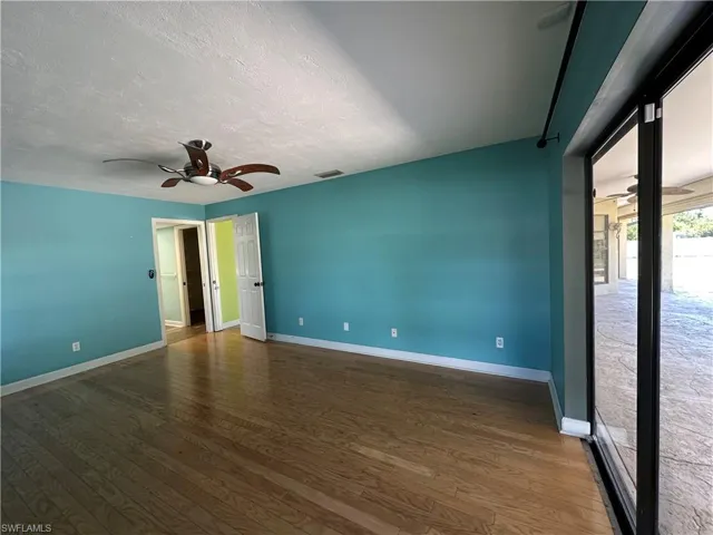 Master Bedroom is HUGE with Wood Floors