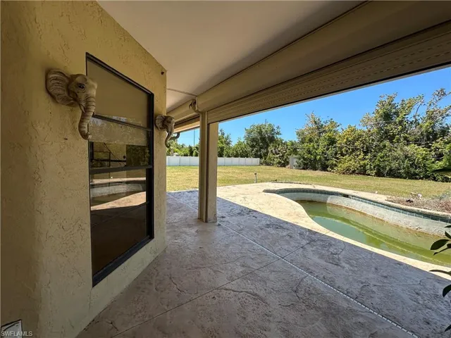 Patio Deck Overlooking Pool Area