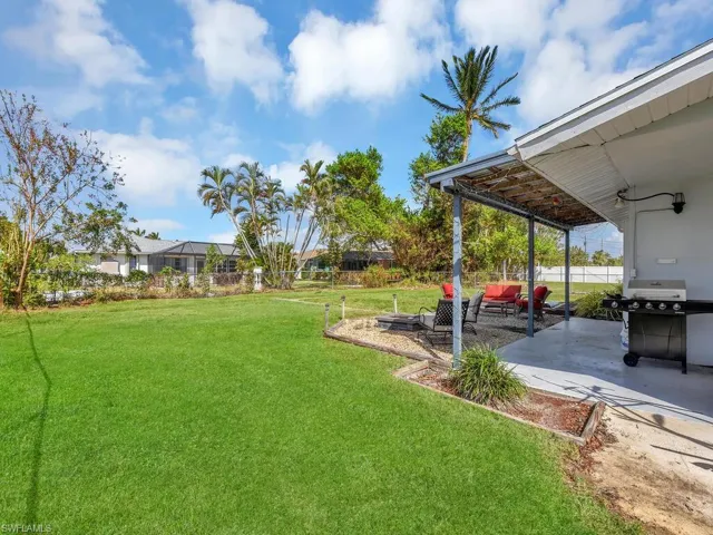 View of yard with a patio area