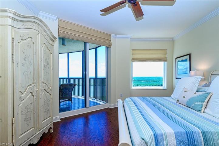Master bedroom with fabulous views
