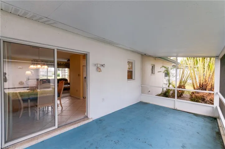 Screened patio.
