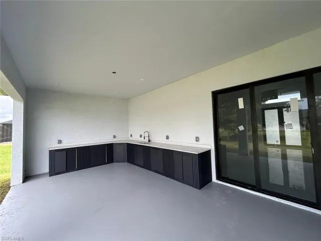 View of patio / terrace featuring sink