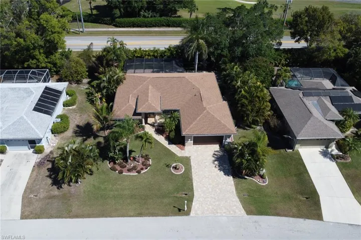 View from above of property