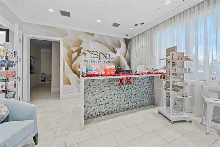Welcome area with a bar and visible vents