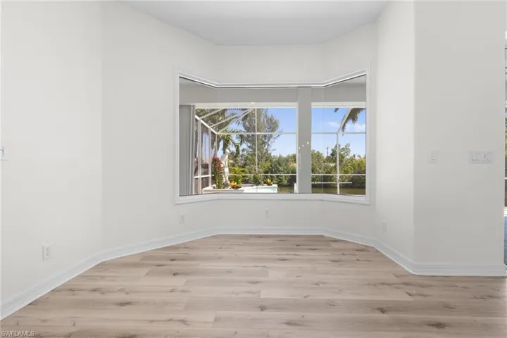 Unfurnished room featuring light hardwood / wood-style flooring