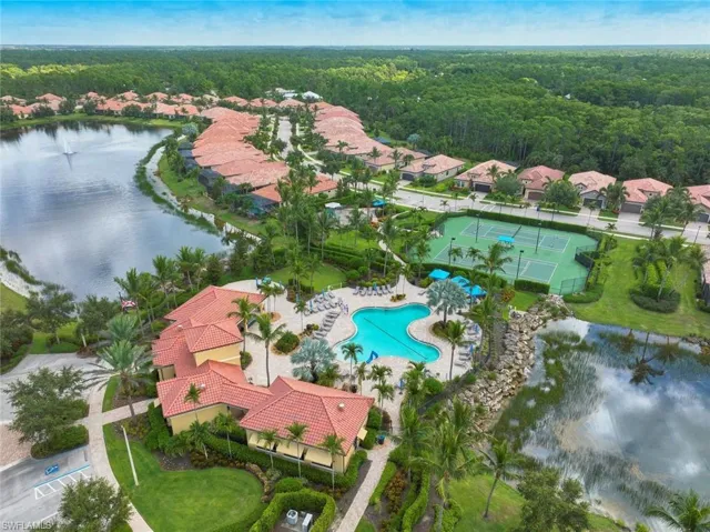 The community center has it all -- covered area for gatherings, tennis courts, a playground, fitness center and everyone's favorite -- a RESORT style pool.