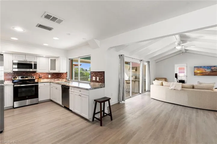 Kitchen and living room