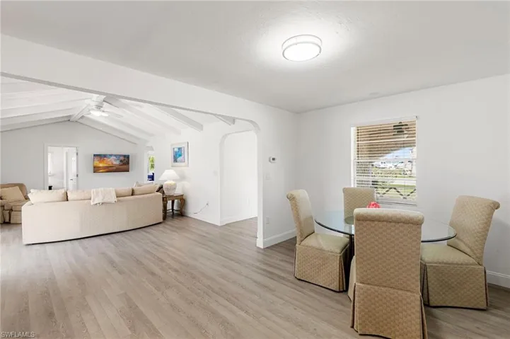 Dining room and living room