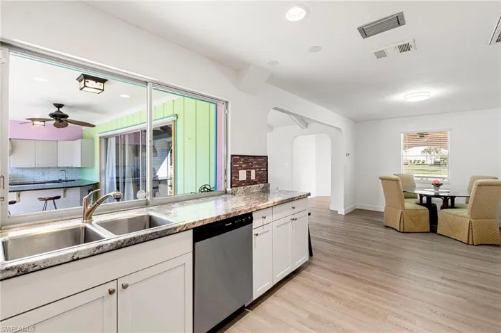 Kitchen and dining area