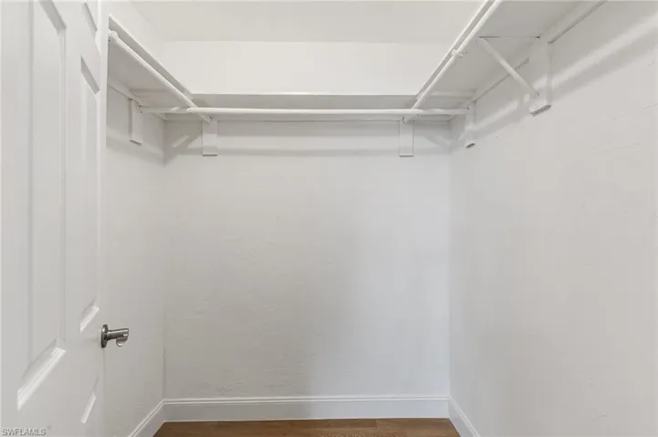 Walk in closet master bedroom