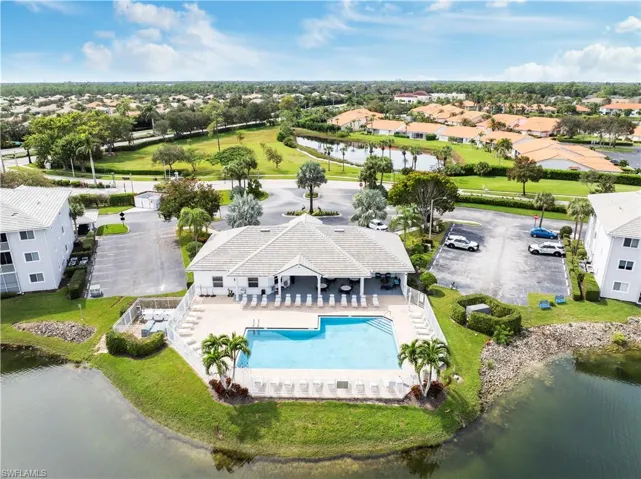Aerial view of the Cubhouse & Pool