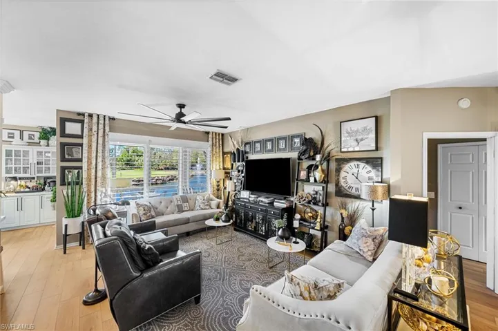 Remodeled with open floor plan from kitchen to dining room