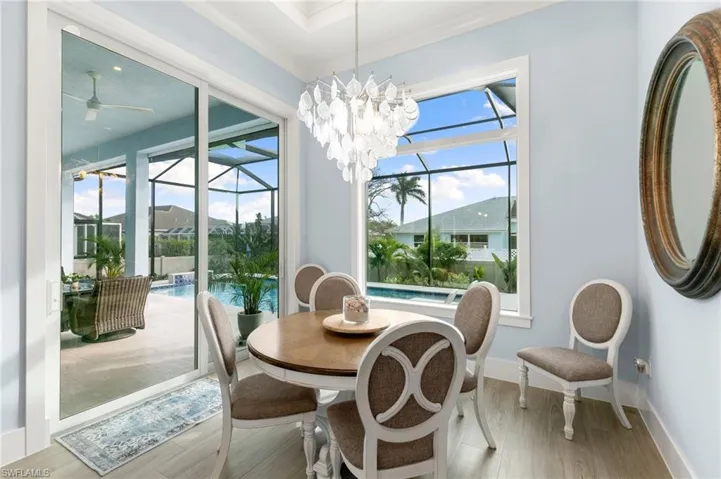 Dining area opening onto lanai