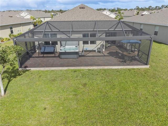 Aerial view of the back of property