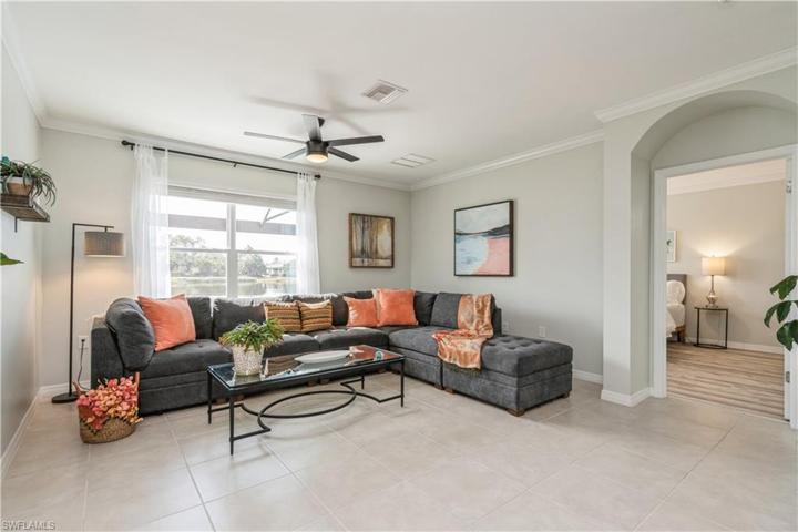 Spacious great room with tile floors