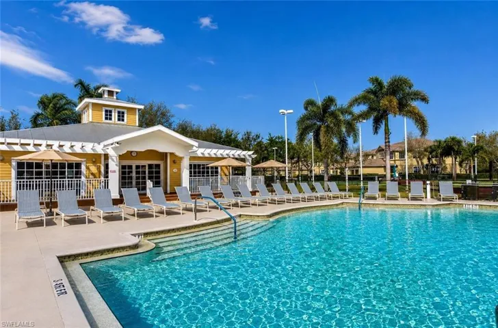Enjoy the large community pool and the clubhouse