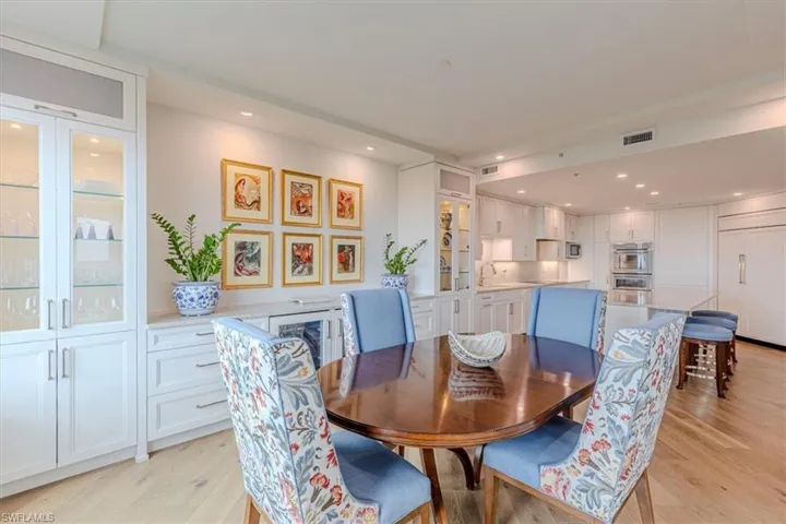 Dining area with tons of storage and entertaining space