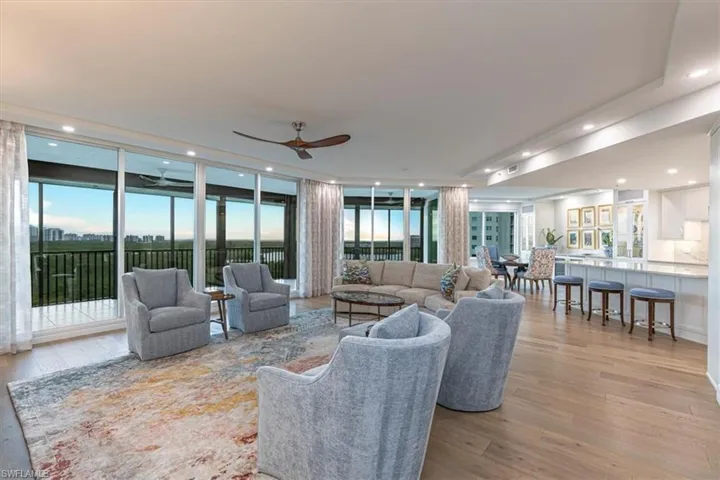 Living room with panaramic views
