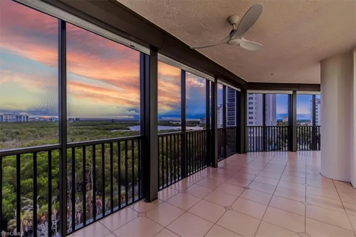 Screened in Balcony overlooking the Mangroves & Gulf