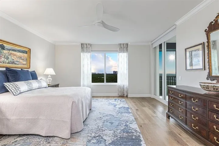 Master Bedroom with slider doors out to the Balcony