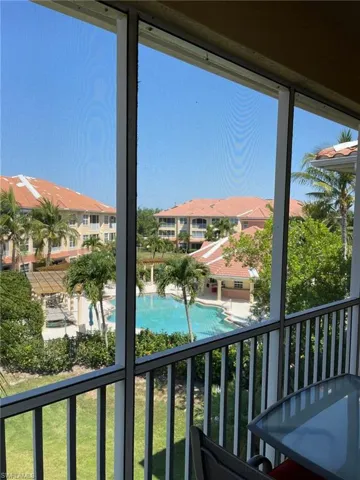 View of the pool off lanai