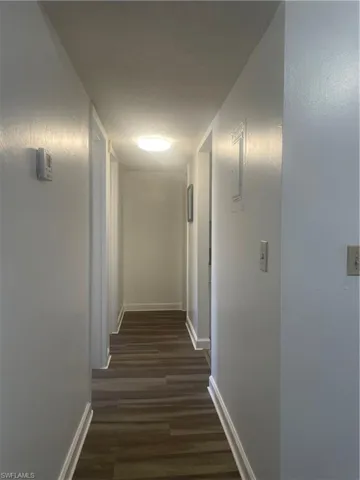 The hallway leads you to the bedrooms and bathroom