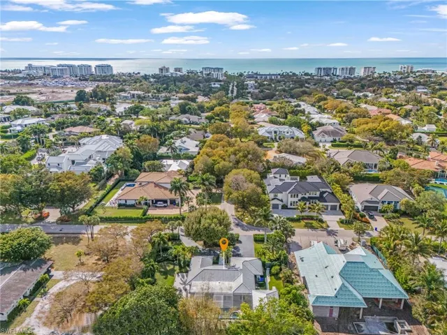 View of urban area with a large body of water and nearby suburban area