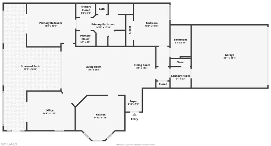 View of floor plan / room layout